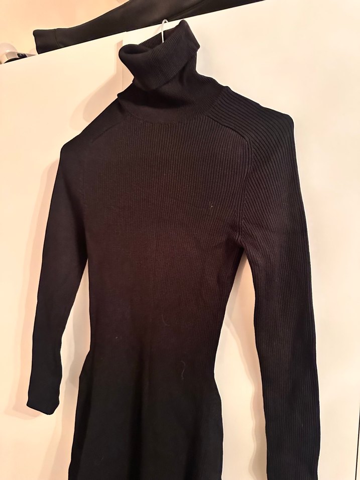 ZARA boğazlı Triko Elbise - Görsel 3