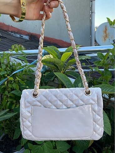 Chanel Chanel rugan krem çanta