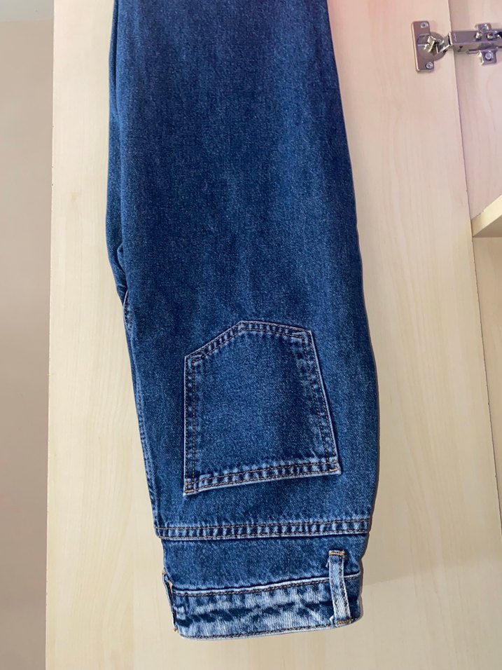 Bol paça kadın Kot Pantolon - Görsel 2