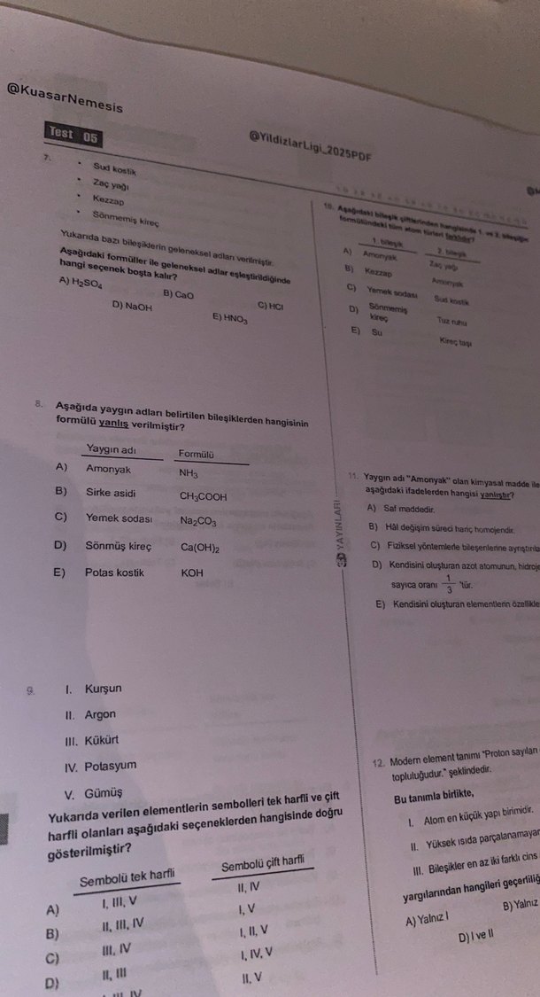 TYT Kimya 3D Soru Bankası - Görsel 4