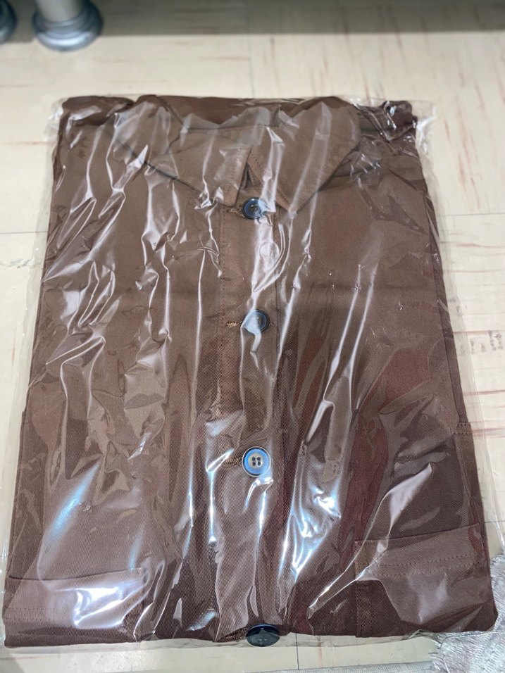 Düğmeli Beyaz Keten Salaş Kadın Gömlek - Görsel 5