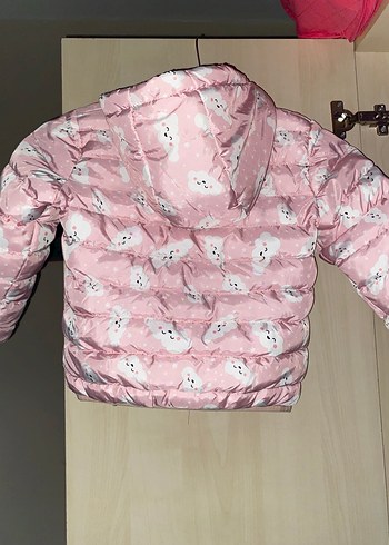 LC Waikiki Kız Çocuk Pembe Kapüşonlu Mont
