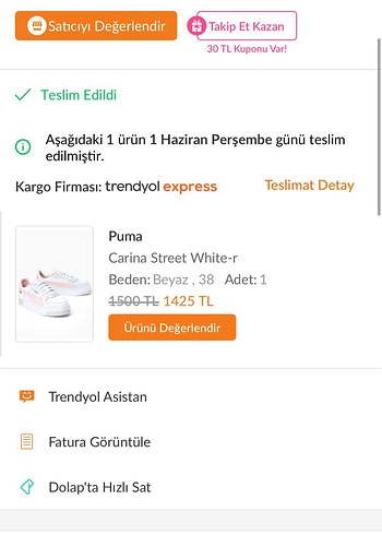 38 Beden pembe Renk Puma Pembe Platform Kadın Spor Ayakkabı