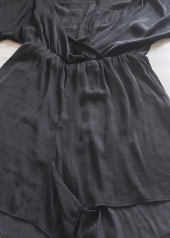 Siyah Midi Kadın tulum - Görsel 2