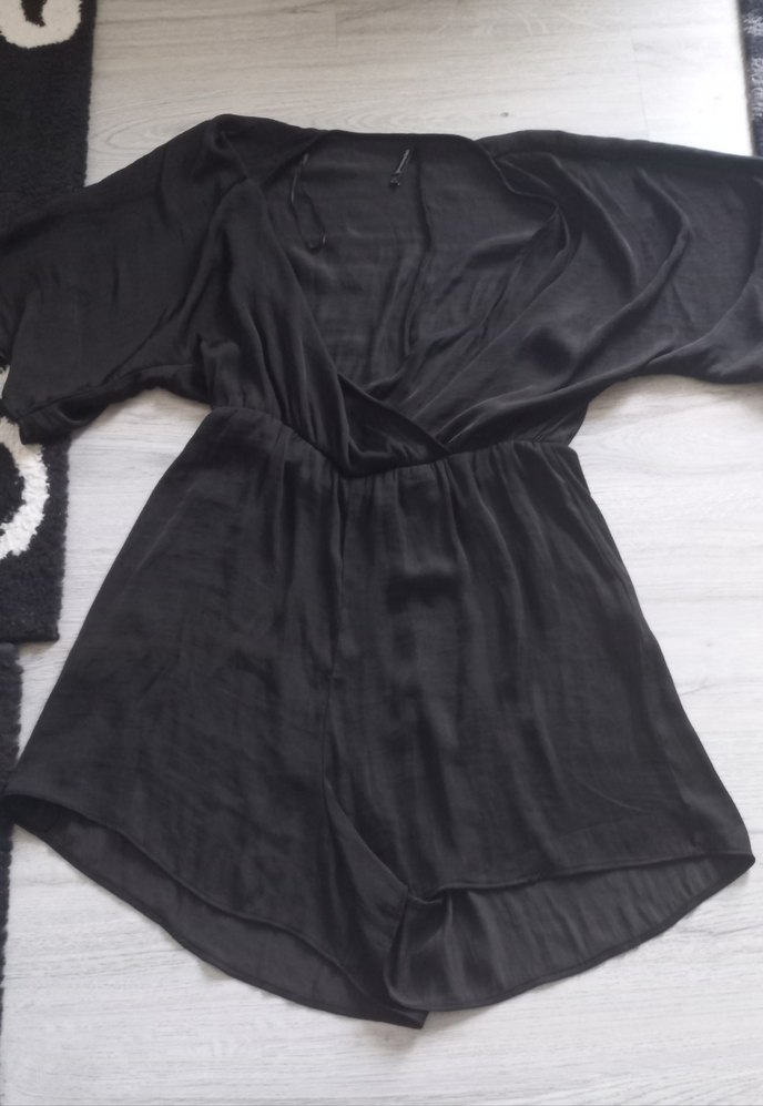 Siyah Midi Kadın tulum - Görsel 3