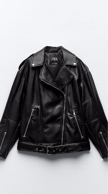 Zara oversize deri ceket