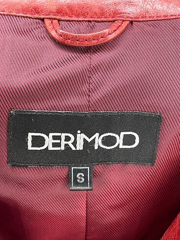 s Beden bordo Renk Derimod Deri Ceket %70 İndirimli.