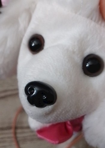 Beyaz peluş oyuncak köpek - Görsel 5