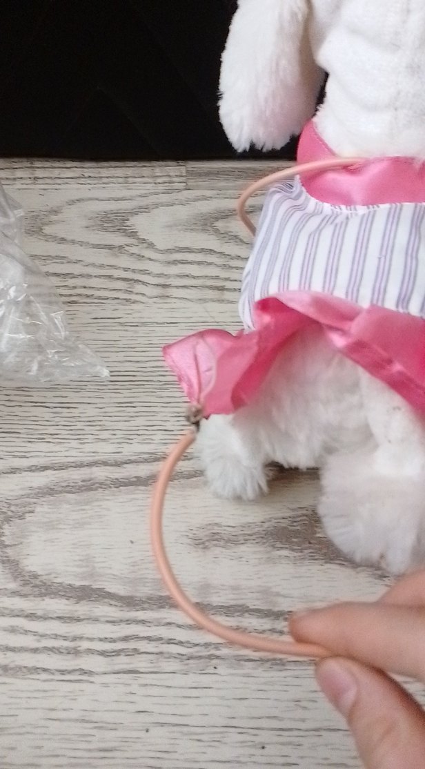 Beyaz peluş oyuncak köpek - Görsel 4