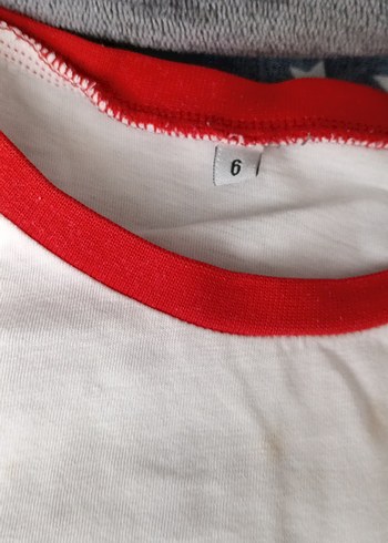 Kısa Kollu Beyaz Pamuklu Tişört - Görsel 4