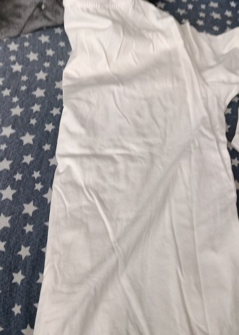 Beyaz Baskılı Kısa Kollu Kadın Tişört - Görsel 3