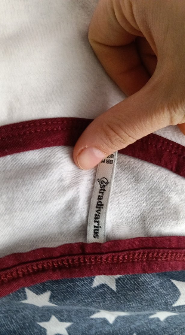 Kız Çocuk Bordo-Beyaz Kısa Kollu Tişört - Görsel 3