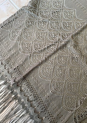 Gri Dantel Detaylı Kadın tişört - Görsel 2