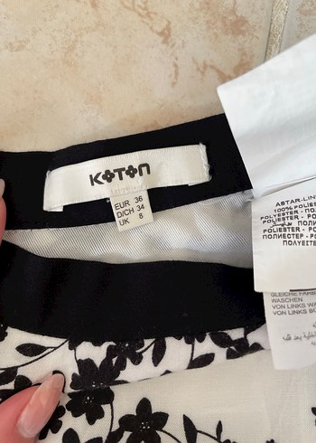 Desenli Volanlı Mini etek - Görsel 3