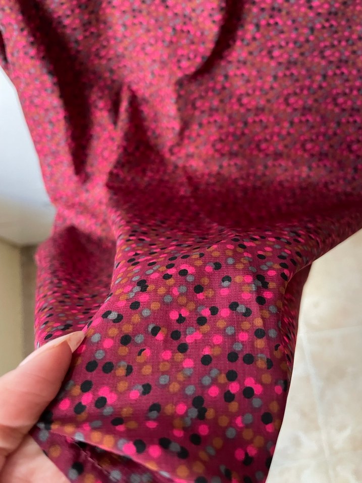 Bordo V Yaka Düğmeli Uzun Kollu Kadın Gömlek - Görsel 4