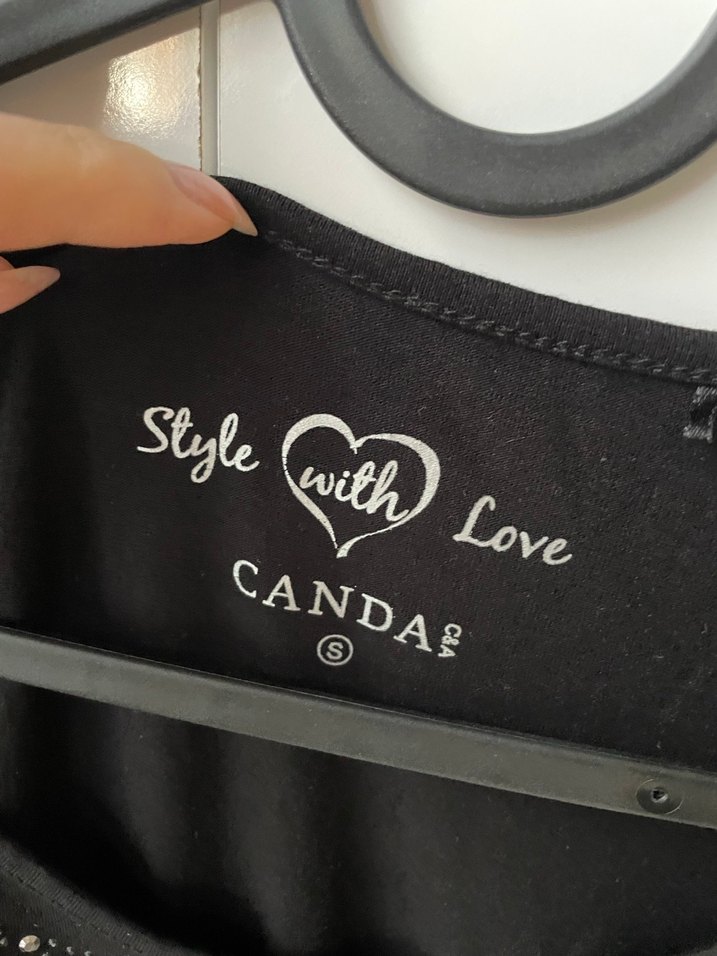 Siyah Payetli Kadın Bluz - Görsel 2