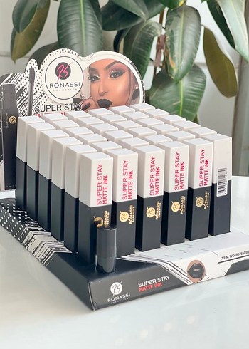 SİYAH MAT RUJ GLOSS SUYA DAYANIKLI ADET - Görsel 3