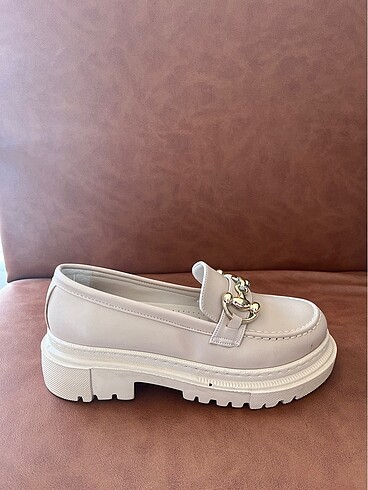 39 Beden Bej loafer (D59)