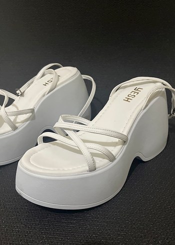 Beyaz platform sandalet (40) - Görsel 5