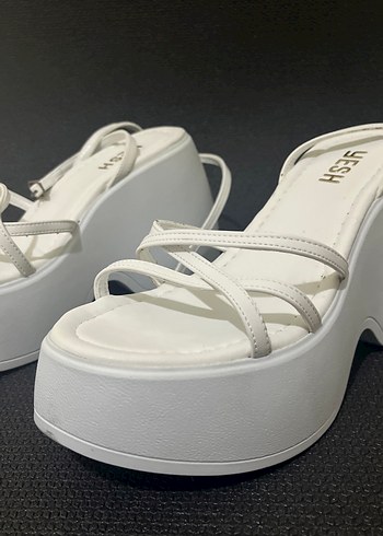Beyaz platform sandalet (40) - Görsel 7