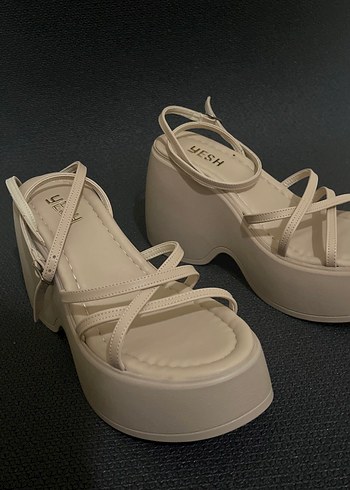 Nude platform sandalet (23) - Görsel 3