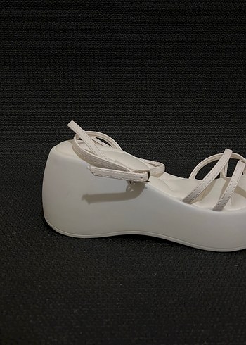 Beyaz platform Sandalet (58) - Görsel 6