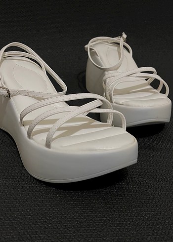 Beyaz platform Sandalet (58) - Görsel 9