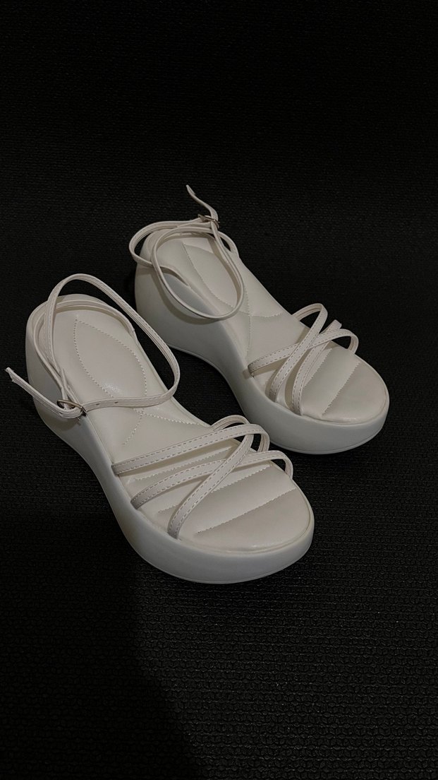 Beyaz platform Sandalet (58) - Görsel 2