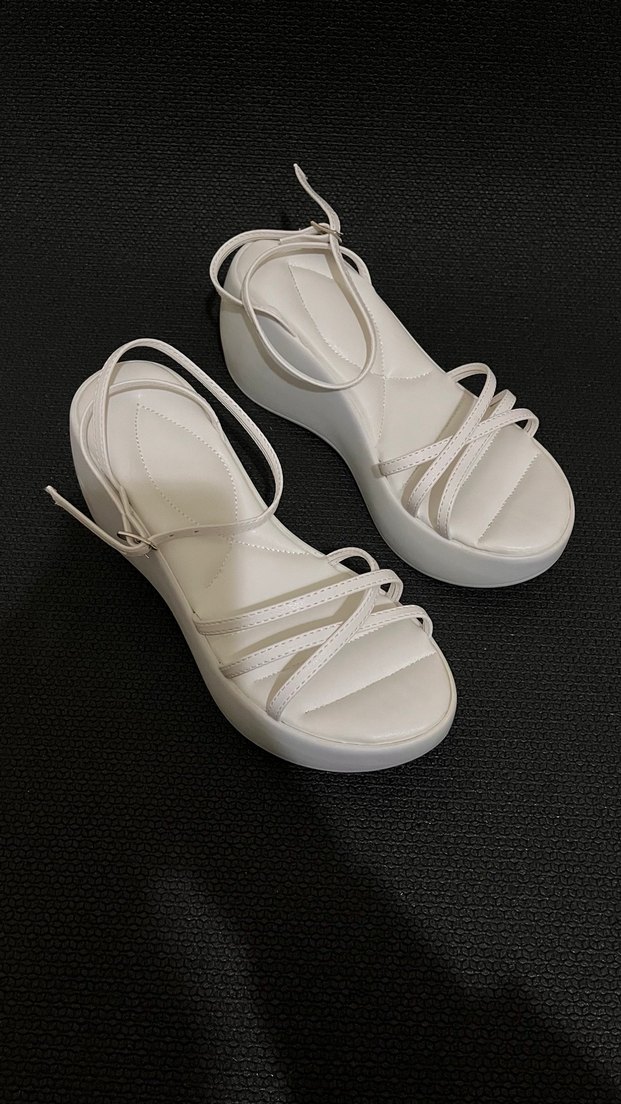 Beyaz platform Sandalet (58) - Görsel 4