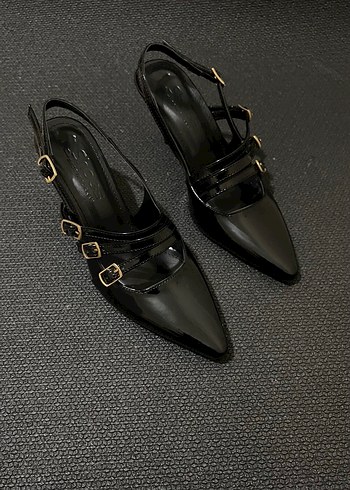 Üç biyeli topuklu ayakkabı (163) - Görsel 10