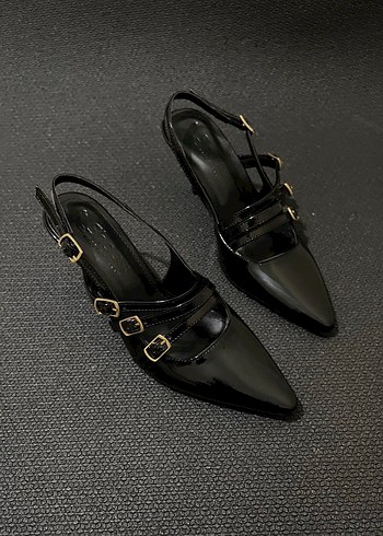 Üç biyeli topuklu ayakkabı (163) - Görsel 11