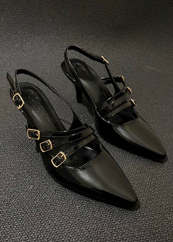 Üç biyeli topuklu ayakkabı (163) - Görsel 14