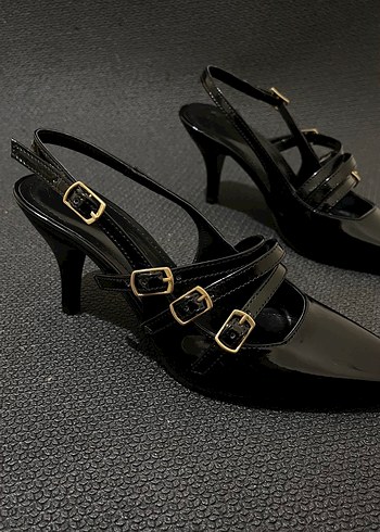 Üç biyeli topuklu ayakkabı (163) - Görsel 5