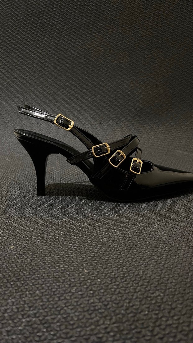 Üç biyeli topuklu ayakkabı (163) - Görsel 4