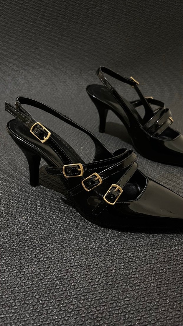 Üç biyeli topuklu ayakkabı (163) - Görsel 5