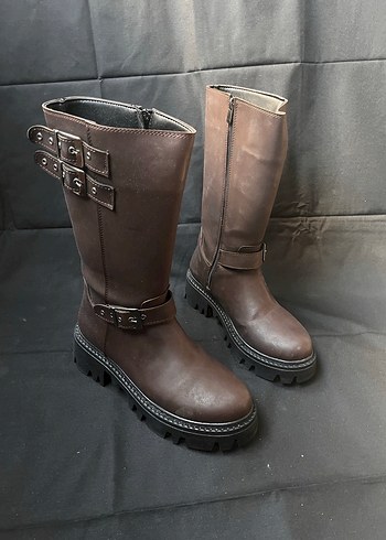 Kahverengi Tokalı çizme (28) - Görsel 5