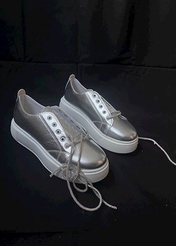 Gri metalik Spor Ayakkabı (39) - Görsel 3