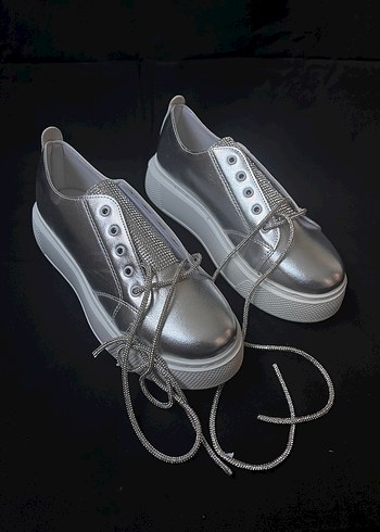 Gri metalik Spor Ayakkabı (39) - Görsel 5