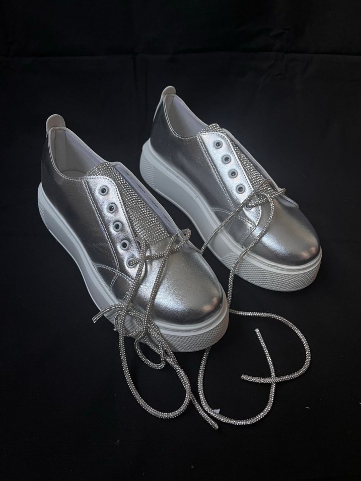 Gri metalik Spor Ayakkabı (39) - Görsel 5