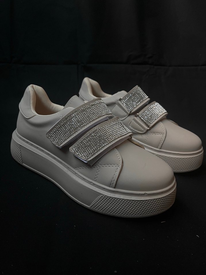 Bej taşlı Spor Ayakkabı (33) - Görsel 3