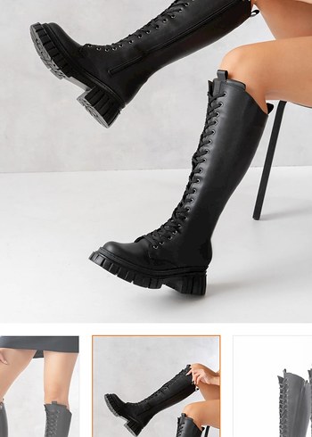 Siyah fermuarlı çizme (165) - Görsel 3