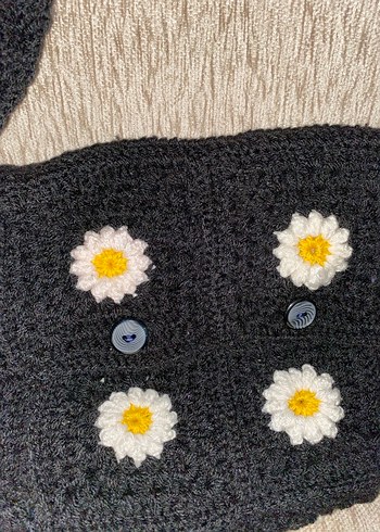 Embroidered Siyah Bebek Önlüğü - Görsel 2