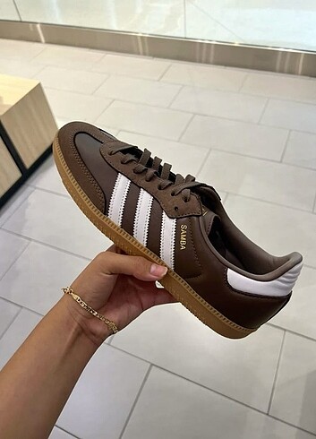 Adidas samba og spor ayakkabı kahverengi