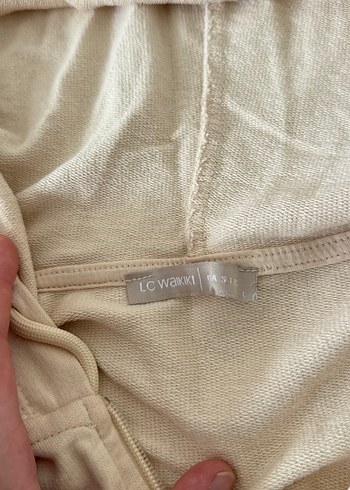 Bej Kapüşonlu Kadın Sweatshirt - Görsel 2