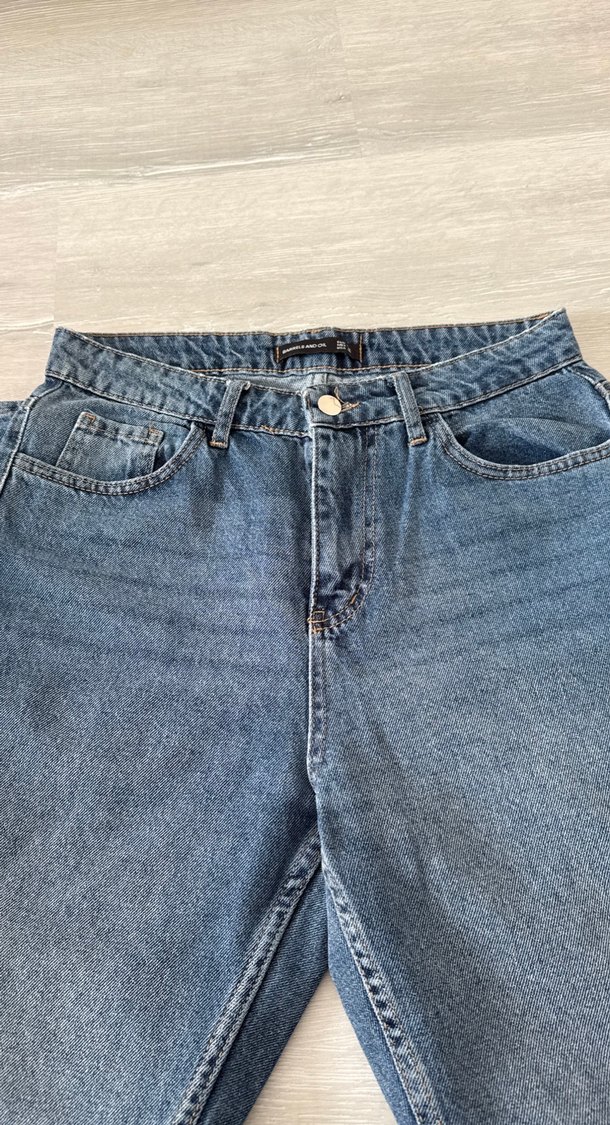 Lacivert mom jean - Görsel 4