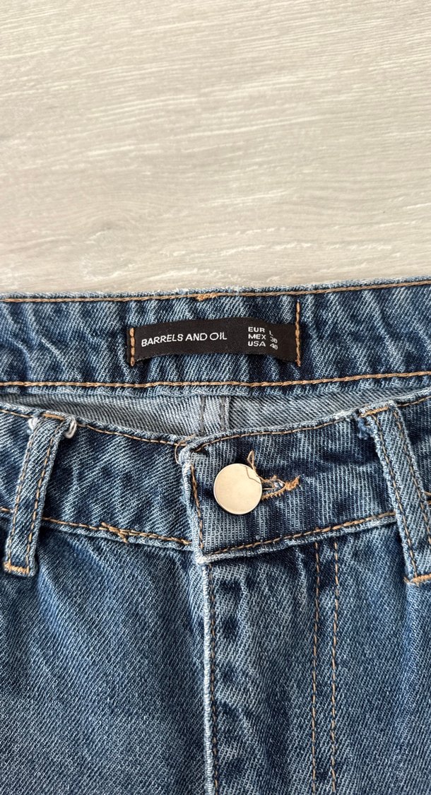 Lacivert mom jean - Görsel 3