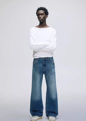 Kovboy Western boot cut flare jean - Görsel 3