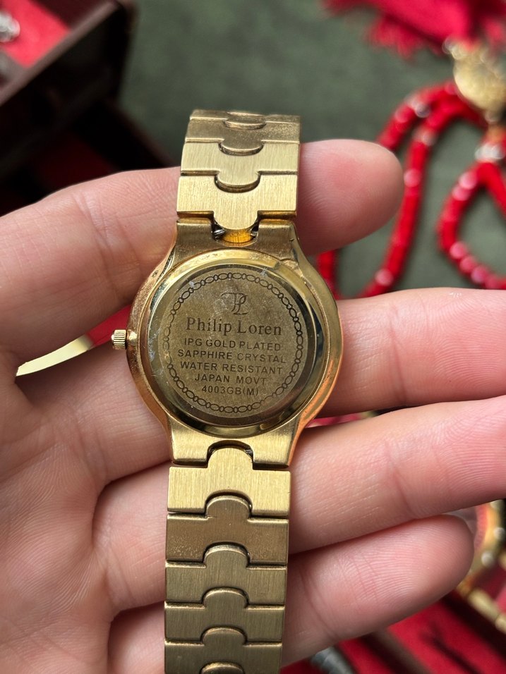 Philip loren bayan saat sedef kadran japon mekanizma - Görsel 2