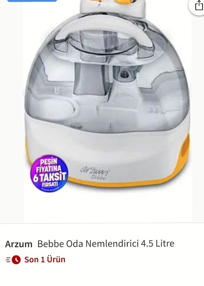 Arzum Oda Nemlendirici Buhar Makinesi  - Görsel 2