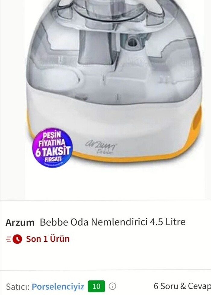 Arzum Oda Nemlendirici Buhar Makinesi  - Görsel 3